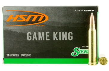 Image of HSM 300WINMAG41N Game King 300 Win Mag 180 Gr Spitzer Boat Tail SBT 20 Bx/ 20