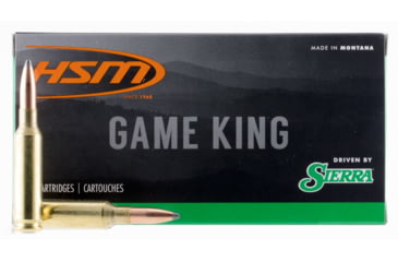 Image of HSM Ammunition Game King .30-40 Krag 150 Grain Spitzer Soft Point Brass Cased Rifle Ammo, 20 Rounds, 3040KRAG