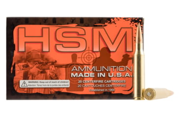 Image of HSM 338LAP3N Match 338 Lapua Mag 300 Gr Hollow Point Boat Tail HPBT 20 Bx/ 10