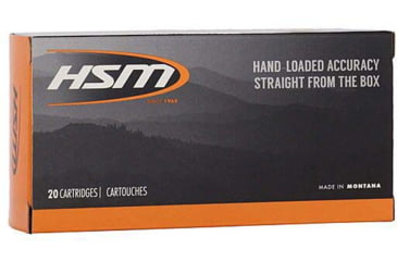 Image of HSM Ammunition .45-70 Government 405 Grain Round Nose Flat Point Brass Cased Rifle Ammo, 20 Rounds, 45-70-13-N