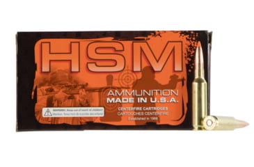 Image of HSM Ammunition .300 WIN MAG 165 Grain Tipping PT Rifle Ammo, 20RD BX, HSM-300WINMAG-51-N