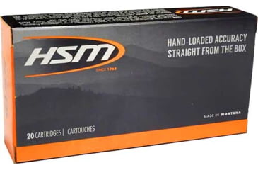 Image of HSM Ammunition .223 WSSM 55 Grain Hornady V-Max Jacketed Hollow Point Rifle Ammo, 20 Rounds, 223WSSM-1-N