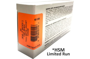 Image of Hsm Ammunition Hsm Ammo .308 Win. 150gr. Fmj 20-pack