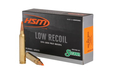 Image of HSM Ammunition Low Recoil .300 Winchester Magnum 150 Grain HSM Proprietary Brass Cased Centerfire Rifle Ammo, 20 Rounds, HSM-300WinMAG-42-N