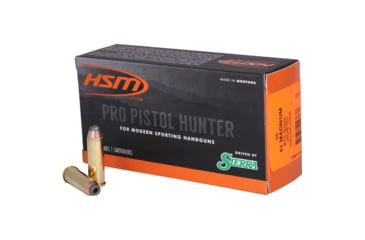 Image of HSM Ammunition Pro Hunter .41 Remington Magnum 210 Grain Jacketed Hollow Cavity Brass Cased Centerfire Pistol Ammo, 50 Rounds, HSM-41-6-N