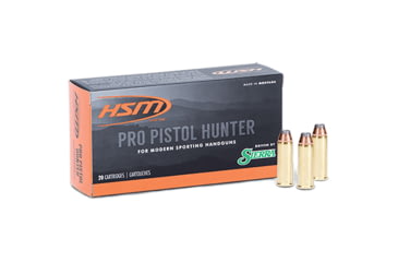 Image of HSM Ammunition Pro Hunter .44 Magnum 300 Grain Soft Point Brass Cased Centerfire Pistol Ammo, 50 Rounds, HSM-44M-17-N