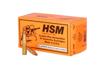 Image of HSM Ammunition Varmint .222 Remington 50 Grain Hornady V-MAX Brass Cased Centerfire Rifle Ammo, 50 Rounds, HSM-222-8-N