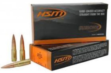 Image of HSM Subsonic 338ARC 300gr Hollow Point Boat Tail 20 Per Box/25 Case, 338ARC1N