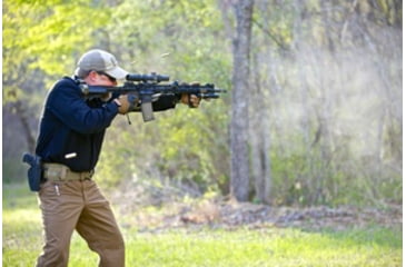 Image of Man Shooting AR 15