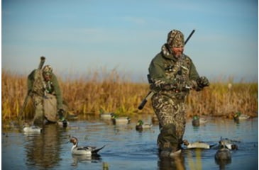 Image of Two Men in Camouflage Duck Hunting