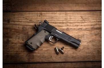 Image of Hogue Hybrid Insert Handgun Grips on a 1911