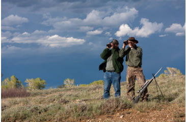 Image of Two Men Using Binoculars While Hunting