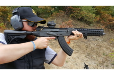 Image of Man Shouldering Rifle and Aiming