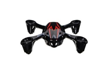 Image of Hubsan Body Shell for H107 Quadcopter, Black/Red HICH107-A26