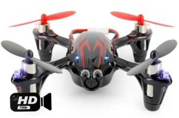 Image of Hubsan Quad Copter W/Camera, Red And Black 61170-01
