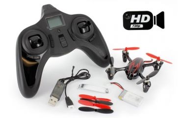 Image of Hubsan Quad Copter W/Camera, Red And Black 61170-01