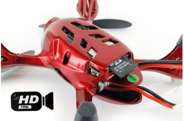 Image of Hubsan Quad Copter W/Camera, Red and Silver 61170