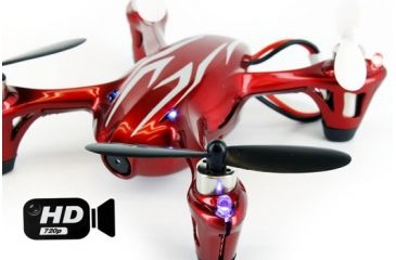 Image of Hubsan Quad Copter W/Camera, Red and Silver 61170