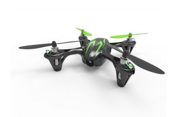 Image of Hubsan X4 H107C HD 2Mp Camera 2.4 Ghz, 4Ch, 6 Axis Gyro, Rc Quadcopter, Black/Green HICH107CHDBG