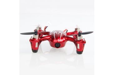 Image of Hubsan X4 H107C HD 2Mp Camera 2.4 Ghz 4Ch, 6 Axis Gyro, Rc Quadcopter, Red/Silver HICH107CHDRS