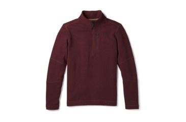 Image of Smartwool Hudson Trail Fleece Half Zip Sweater-Men's, Tibetan Red, Medium, SW016216A25-M