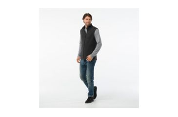Image of Smartwool Hudson Trail Fleece Vest-Men's, Dark Charcoal, Extra Large, SW016214A53-XL