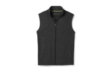 Image of Smartwool Hudson Trail Fleece Vest-Men's, Dark Charcoal, Extra Large, SW016214A53-XL