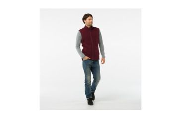 Image of Smartwool Hudson Trail Fleece Vest-Men's, Tibetan Red, Medium, SW016214A25-M