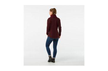 Image of Smartwool Hudson Trail Pullover Fleece Sweater-Women's, Tibetan Red, Medium, SW000313A25-M