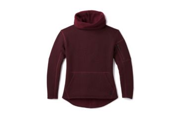 Image of Smartwool Hudson Trail Pullover Fleece Sweater-Women's, Tibetan Red, Medium, SW000313A25-M