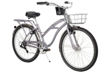 Image of Huffy Airway 6-Speed Premium Cruiser Bike - Womens, Silver, 26in, 26031