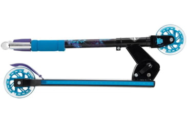 Image of Huffy Black Panther Inline Electro-Light Kids Scooter - Boys, Black/Blue/Purple, 28261