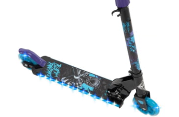 Image of Huffy Black Panther Inline Electro-Light Kids Scooter - Boys, Black/Blue/Purple, 28261