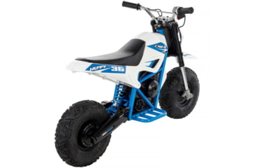 Image of Huffy CR8-R Battery Operated Ride On Minibike, White/Blue, 33in, 17201