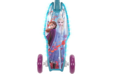 Image of Huffy Frozen ll Electro-Light 3WHL Preschool Kids Scooter - Girls, Blue/Purple/White, 28431