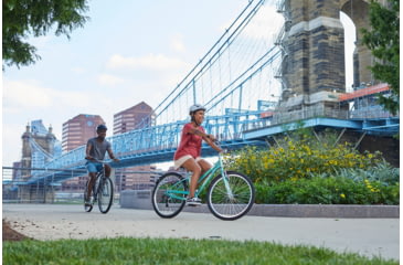 Image of Huffy Hyde Park Lightweight Comfort Bike, 7 Speed - Womens, Mint, 27.5 inch, 76710