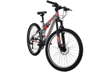 Image of Huffy Marker Mountain Bike 21 Speed Bike - Mens, Silver/Orange, 24in, 24940