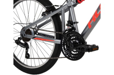 Image of Huffy Marker Mountain Bike 21 Speed Bike - Mens, Silver/Orange, 24in, 24940