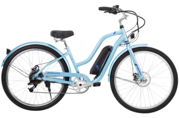 Image of Huffy Parkside 7-Speed Electric Bicycles - Womens, 27.5 inch, Blue, E5871P7