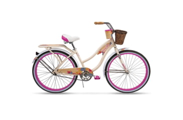 Image of Huffy Single-Speed Beach Cruiser Bike - Womens, Cream/Pink, 26 inch, 76598