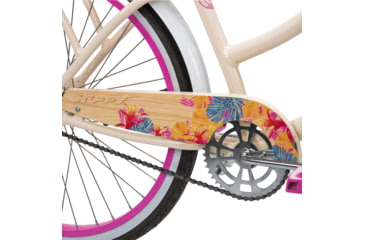 Image of Huffy Single-Speed Beach Cruiser Bike - Womens, Cream/Pink, 26 inch, 76598