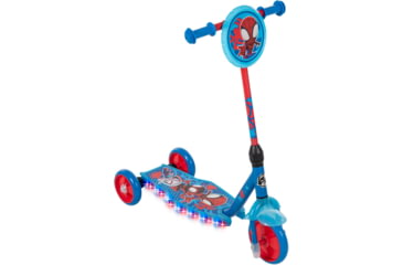 Image of Huffy Spidey AHAF Electro-Light 3WHL Preschool Kids Scooter - Boys, Blue/Red, 28542