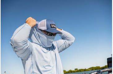Image of HUK Performance Fishing A1A Hoodie - Men's, Blue Fog, XXL, H1200440-473-XXL