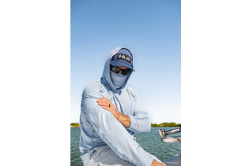 Image of HUK Performance Fishing A1A Hoodie - Men's, Blue Fog, XXL, H1200440-473-XXL