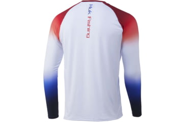 Image of HUK Performance Fishing Flare Double Header Shirt - Mens, Americana, S, H1200405-695-S