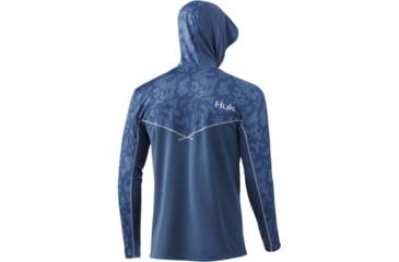 Image of HUK Performance Fishing Icon X Running Lakes Hoodie - Mens, Titanium Blue, M, H1200393-428-M