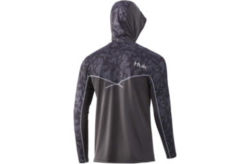 Image of HUK Performance Fishing Icon X Running Lakes Hoodie - Mens, Volcanic Ash, XXL, H1200393-013-XXL