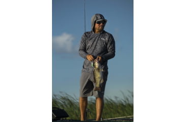 Image of HUK Performance Fishing Icon X Running Lakes Hoodie - Mens, Volcanic Ash, XXL, H1200393-013-XXL