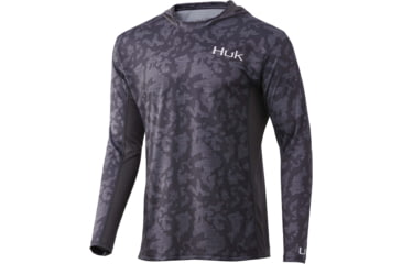 Image of HUK Performance Fishing Icon X Running Lakes Hoodie - Mens, Volcanic Ash, XXL, H1200393-013-XXL