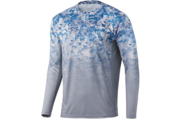 Image of HUK Performance Fishing Icon X Tide Change Fade L/S Shirt - Mens, The Edge, S, H1200388-957-S